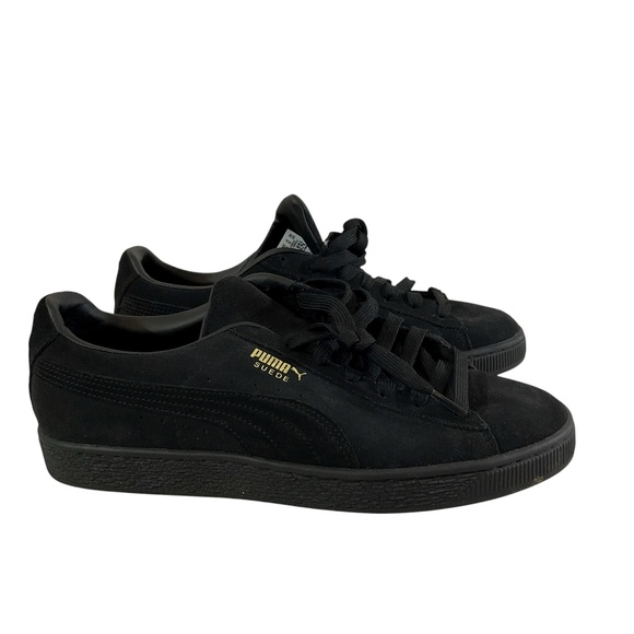 Puma Men's Black Suede Classic XXI Shoes Size 10 - Picture 1 of 12